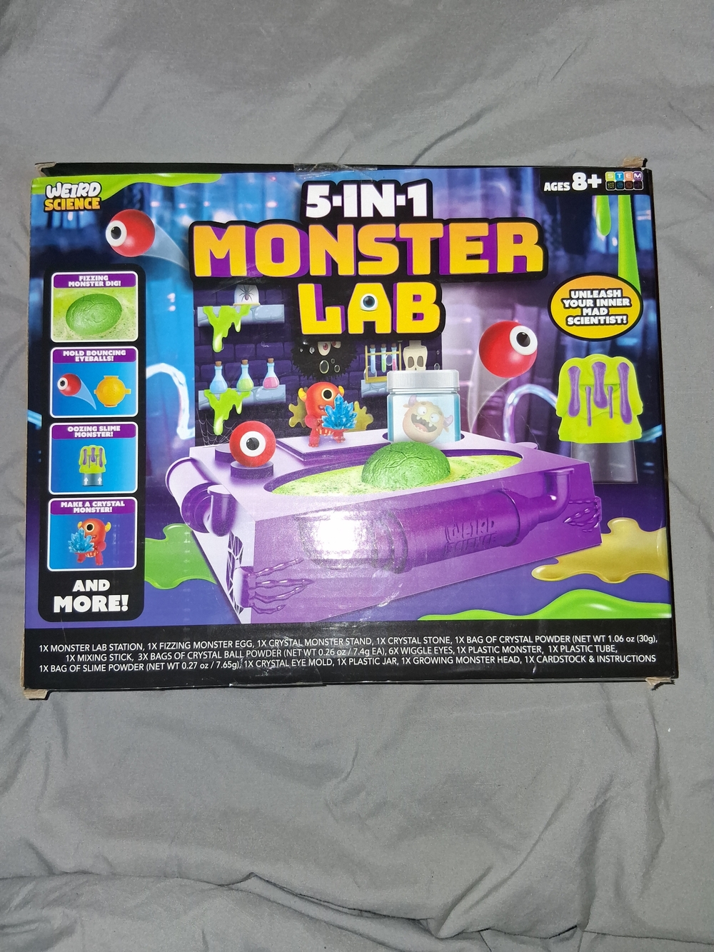 Weird Science 5-in-1 Monster Lab science and chemistry experimental toy set